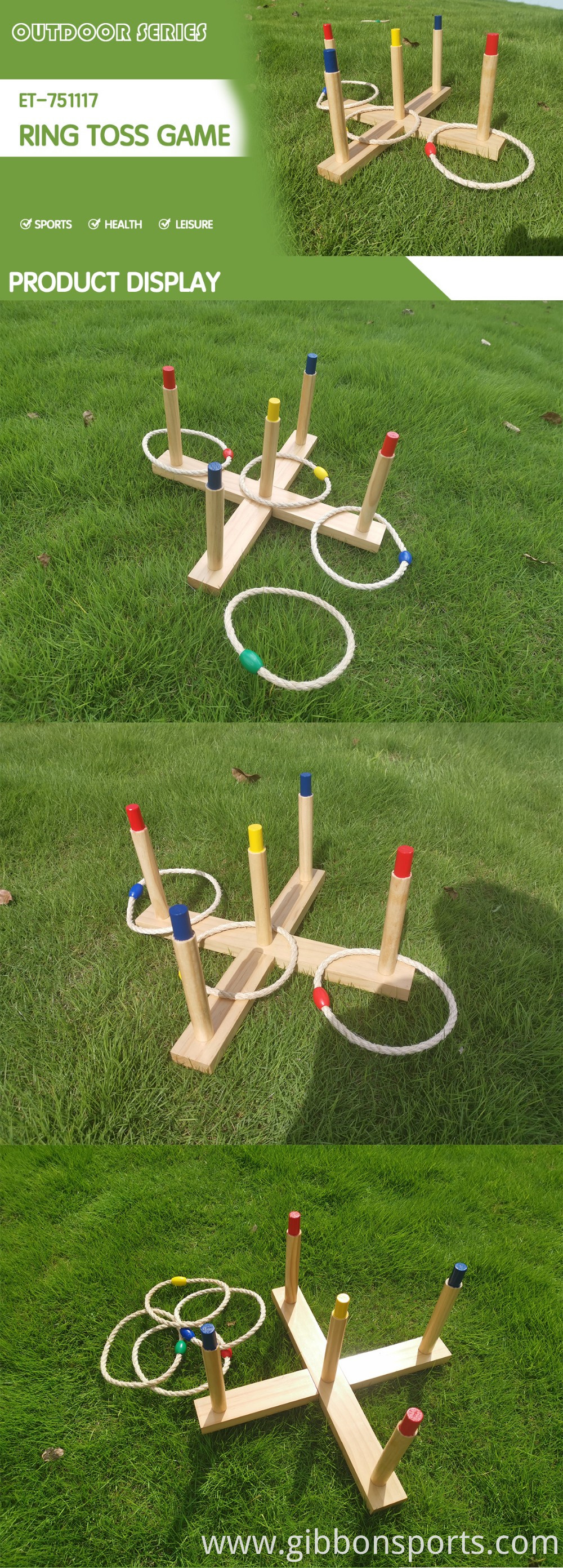 wood ring toss game